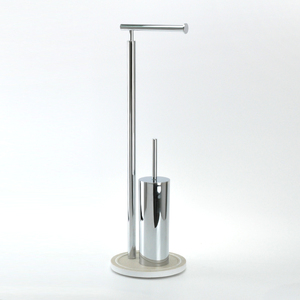 Support de papier hygiénique en forme de courbe, avec porte-brosse de toilette - Product Image 6