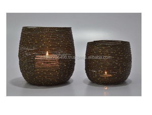 Elegante portavelas de mesa de Metal para interiores/exteriores, hermoso tarro de linterna elegante para decoración de fiesta en casa, soporte de pilar de Pascua - Product Image 4