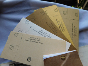 Tarjetas de Boda Hechas a Mano Metálicas Recicladas Ecológicas Estilo Ángel Tamaños y Colores Personalizados - Product Image 2