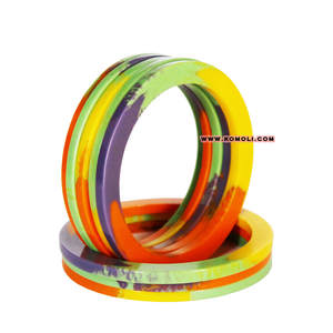 Arcoíris de forma abstracta, joyería de color hecha a mano, tendencias de joyería - Product Image 5