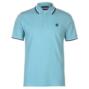 Mens Polo Shirt With Ribbed Collar - Product Image 1