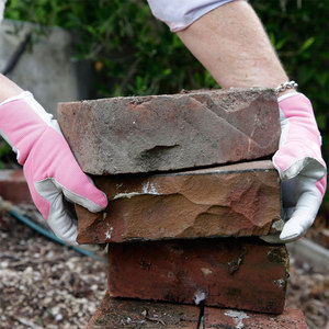 Gants de sécurité unisexes en cuir synthétique de conception OEM Gants de travail et de jardinage robustes pour adultes Style d'impression - Product Image 6