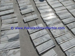 Ziarat Carrara-zócalo de moldeado de mármol natural, zócalo de borde de umbral, cubierta contra salpicaduras, azulejo blanco, precio barato - Product Image 5