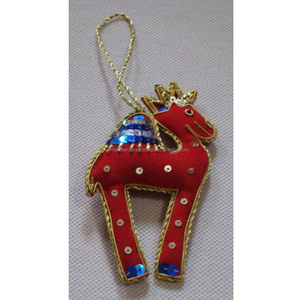Zari Hand Embroidery Christmas <b>Tree</b> <b>Ornament</b> - Product Image 1