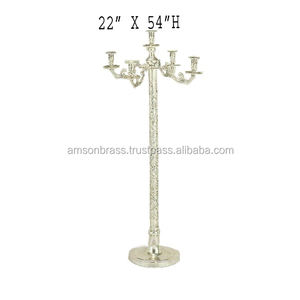 เชิงเทียนอะลูมิเนียมชุบนิกเกิลสำหรับงานแต่งงาน - Product Image 1