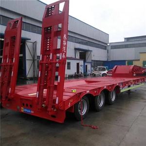 Remorque en conteneur plat rouge, d'occasion ou de deux à main, à saisir - Product Image 1