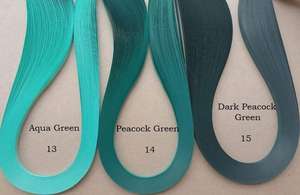 Tiras de papel de quilling de un solo color, en varios colores y tamaños para artesanías de papel - Product Image 3