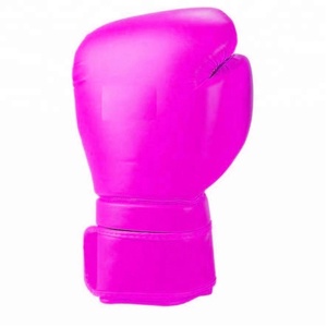 Guantes de boxeo de cuero sin marca con un elegante diseño rosa y negro ideal para Muay Thai kickboxing MMA entrenamiento y puñetazos - Product Image 2