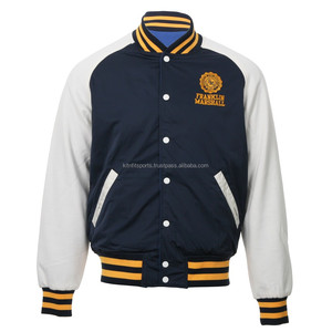 เครื่องแบบทีมโรงเรียนแจ็คเก็ตหนังสีดำสำหรับผู้ชายเสื้อแจ็คเก็ตทีมวิทยาลัยแจ็คเก็ตบุผ้าสองชั้น - Product Image 2