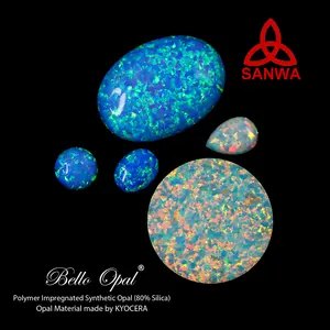 Bello Opal Sintetis Eksklusif Manik-manik Hamsa Opal Sintetis dari Kyocera Opal Distributor Resmi