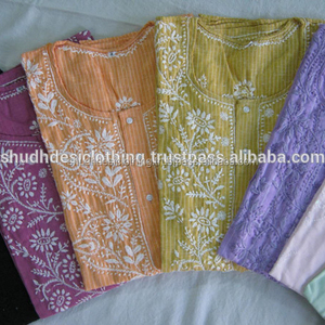 Chikankari kurtis wholesale online Clearance