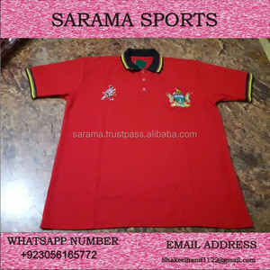 เสื้อโปโลผู้ชายสีแดงแขนสั้นแบบกำหนดเองเสื้อยืดโปโลลำลองโอเวอร์ไซส์ - Product Image 2