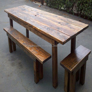 Design simple en bois récupéré rond - Product Image 4