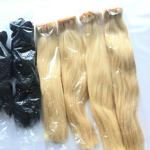 Venta al por mayor color de pelo recto pelo brasileño 613 cabello rubio ruso - Product Image 1