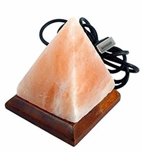 Purificador de aire de cristal Natural del Himalaya USB y lámpara de sal para aliviar el estrés estilo pirámide Feng Shui para decoración del hogar - Product Image 3