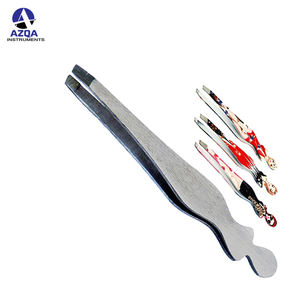 Pinzas para Cejas de Acero Inoxidable con Punta Inclinada, Herramienta de Belleza Profesional Antiestática para Depilación Facial, para Uso en Salón y en Casa - Product Image 4