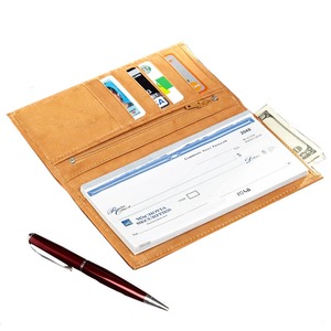กระเป๋าใส่สมุดเช็คหนังสำหรับผู้ชายขายดีปกสมุดเช็ค - Product Image 1