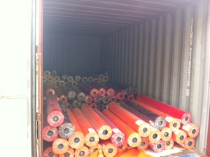 Toile en PVC laquée de style écossais, revêtue, surface de 150 m, comptage de fils 300D-2000D, technique de tricot - Product Image 3