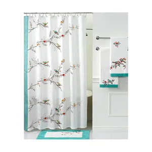 Best Quality Hot Sale Customized Design 100% Cotton Material Shower Curtains Indian Manufacturer