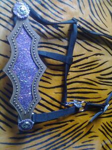 Haute qualité en nylon Western selle cheval Bronc licou couleur assortie 3 couches tailles tête collier disponibilité en gros - Product Image 2