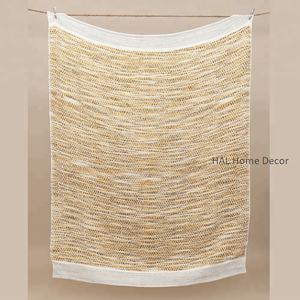 Decorative Sofa Blanket Cotton <b>Throw</b> Blanket Suppliers in India, Wholesale Custom <b>Indian</b> Handmade Acrylic <b>Throw</b> Blanket - Product Image 5