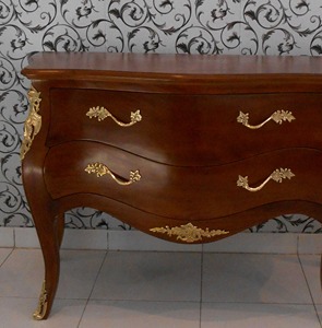 Meuble de salon intérieur en bois massif d'acajou de Bombay, Indonésie - Product Image 3