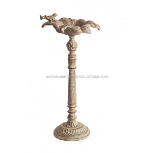 Soporte de comedero para pájaros de metal para exteriores, baños de pájaros de metal decorativos, baño de pájaros de metal, precio al por mayor en India - Product Image 1