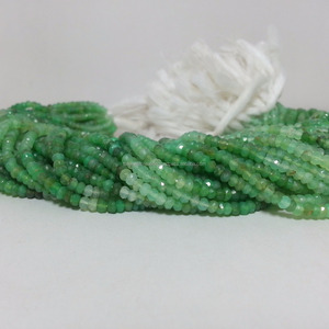 4mm Chrysoprase naturelle à facettes Rondelle perles de pierre précieuse pour la fabrication de bijoux Acheter en ligne directement du grossiste au meilleur prix - Product Image 1