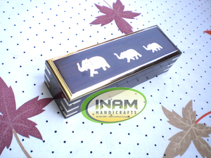 Cajas de madera hechas a mano con incrustaciones de latón, cajas de madera hechas a mano de alta calidad - Product Image 2