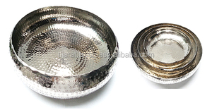 Bandeja de diseño de Metal para servir té de níquel crudo, con diseño de anidación con mango, forma de hoja, de latón antiguo, dorado y plateado - Product Image 6