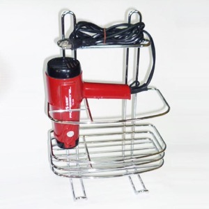 Estante de pie de mesa para secador de pelo de alambre de acero inoxidable - Product Image 6