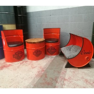 Fauteuil tambour professionnel en fer et cuir, haute qualité, nouveau modèle - Product Image 4