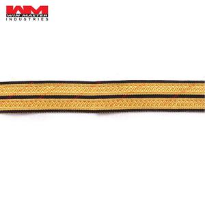Trenza dorada de Mylar de alta calidad, encaje trenzado de alambre de defensa ceremonial, encaje de flecos de alambre trenzado francés personalizado - Product Image 2