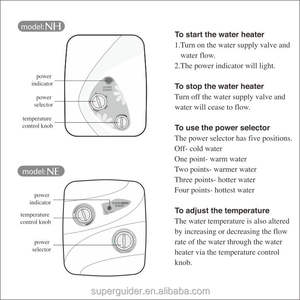 Mini calentador de agua instantáneo caliente de alta eficiencia - Product Image 6
