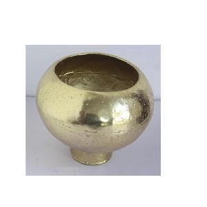 กระถางต้นไม้ทำจากทองเหลืองหยาบแบบทันสมัยพร้อมฐานกลมทำจากแผ่นอลูมิเนียมสำหรับตกแต่งบ้าน - Product Image 6