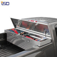 Boîte de rangement universelle en aluminium pour benne de camion, coffre robuste en aluminium pour chantiers, camping, tout-terrain et applications pick-up