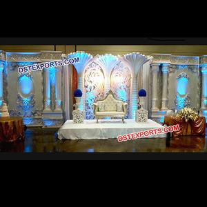 Décor de fond de mariage indien, toile de fond de décoration originale de Style moderne pour mariage, mariage - Product Image 1