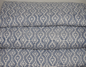 Balajee BLQ-5 100% Organic Handmade <b>Indian</b> Cotton Block Print <b>Quilt</b> Elegant Soft Grey Twin Size for Adults for Home or Hotels - Product Image 1