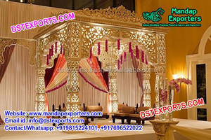 Conjunto de mandados dorados para boda india, conjunto de mandados de boda de último diseño de Fiyi - Product Image 5