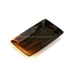 Plateau rectangulaire ou carré en corne de buffle, assiettes, plats de haute qualité et à bas prix - Product Image 1