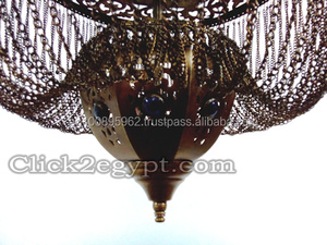 โคมระย้าทองเหลืองโบราณทำจาก BR360จี้อัญมณีรูปโดมแบบดั้งเดิมที่หรูหราสำหรับแสงระดับพรีเมียม - Product Image 3