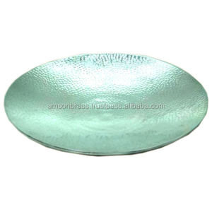 Forme ronde Plats en métal de haute qualité Assiettes Vaisselle Plats et assiettes Type Plat martelé Vaisselle - Product Image 1