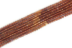 12.5 \ "Belle Hessonite Naturelle Ombragée Brun Gemme Micro Facettes Rondelle Perles pour Bijoux Bracelets et Colliers - Product Image 4
