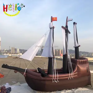 Гигантская рекламная декорация для коммерческих мероприятий, надувная лодка пиратского корабля