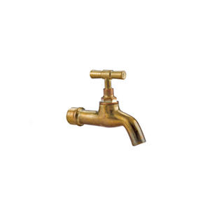 Babero de latón montado en cubierta del fabricante de la India con mango de PVC para uso en lavabo - Product Image 1