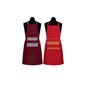 Delantal de cocina profesional de material de algodón puro 100% con estampado personalizado ligero más vendido - Product Image 1