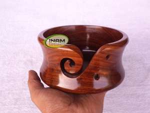 Sheesham-cuenco de hilo de madera tallado a mano, calidad extrema - Product Image 3