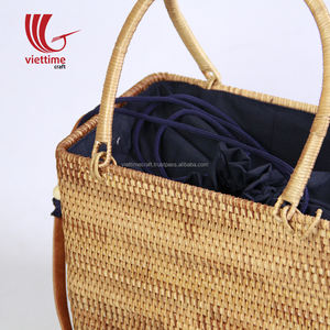 Bolsa de Mimbre/Ratán en Oferta, Bolsa de Paja Natural de Vietnam/Bolsa de Ratán - Product Image 4