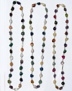 Colliers de perles avec pierres naturelles Fine Bijoux ethniques péruviens en gros - Product Image 1