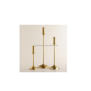 Handmade NEW LOOK Gold Metal <b>Candlestick</b> <b>Holder</b> Centerpieces or Wedding Decoration Beautiful Wedding Candle Stand - Product Image 2